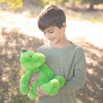 Worlds Softest Plush Green Dinosaur, Lushee, Large, 16 Stuffed Animal for Baby, Toddler, Kids, Adults - Dinosaur Plush Toy-Ador
