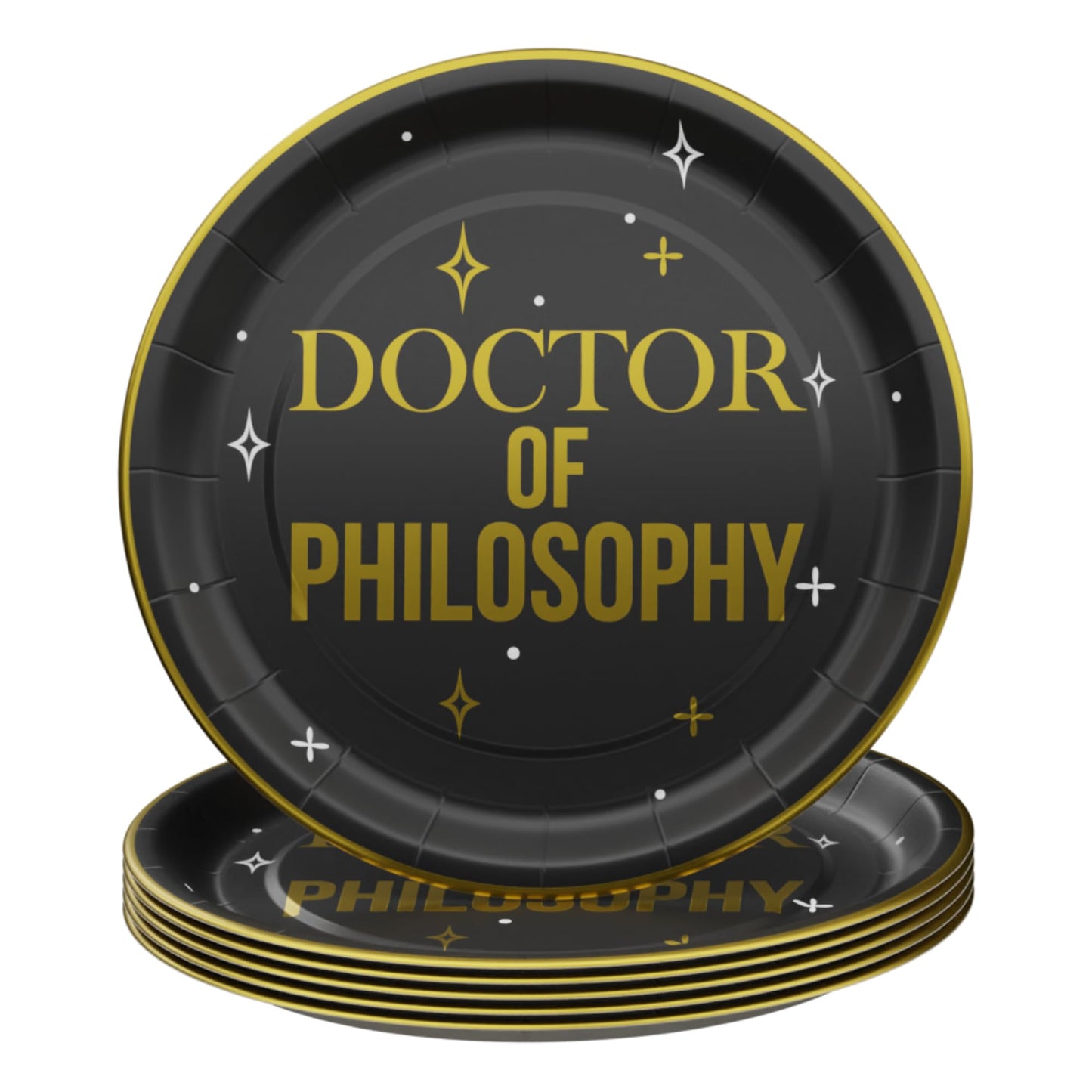 Blue Orchards Phd Graduation Value Party Supplies (64 Pieces For 20 Guests) - Doctor Party Decorations Doctorate Graduation Class Of 2024 Décor Congratulations Disposable Paper Plates Napkins