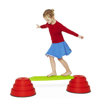 Gonge Log Plank - Element In The Gonge Build N' Balance System Balance Course Plank With Curved Surface Body Control And Balance