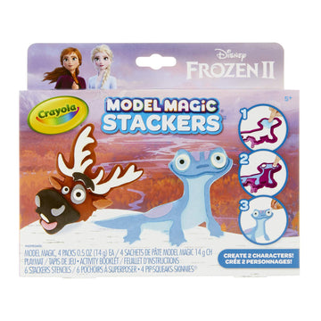 Crayola Frozen 2, Sven & Fire Salamander Model Magic Stacker Set, Gift For Kids, Age 5, 6, 7, 8