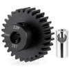 BRKRC Steel 32P 5mm Pinion Gear 25T 26T 28T 29T 30T 31T 32T 33T 34T 35T 36T 37T 38T Motor Gears for 1/10 1/8 RC Car Parts (28T)