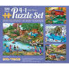 Bits And Pieces – 4-In-1 Multi-Pack - 500 Piece Jigsaw Puzzles For Adults – 500 Pc Large Piece Puzzle Set Bundle By Artist Mary Thompson - 16' X 20'