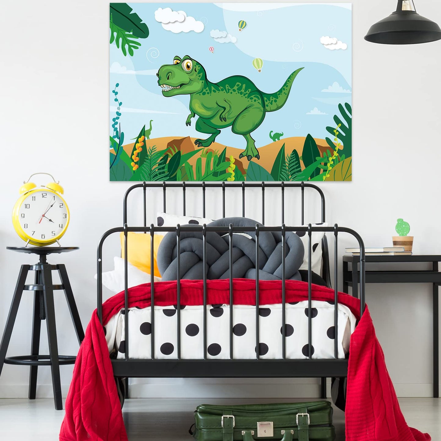 Neburora Pin The Tail On The Dinosaur With 24 Pcs Tails, Dinosaur Theme Party Games Dino Birthday Christmas Party Supplies