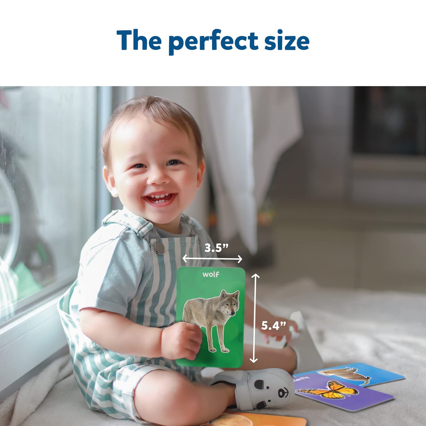 Skillmatics Thick Flash Cards For Toddlers - First 100 Animals, Montessori Toys & Educational Games, Preschool Learning For Kids 1, 2, 3, 4 Years