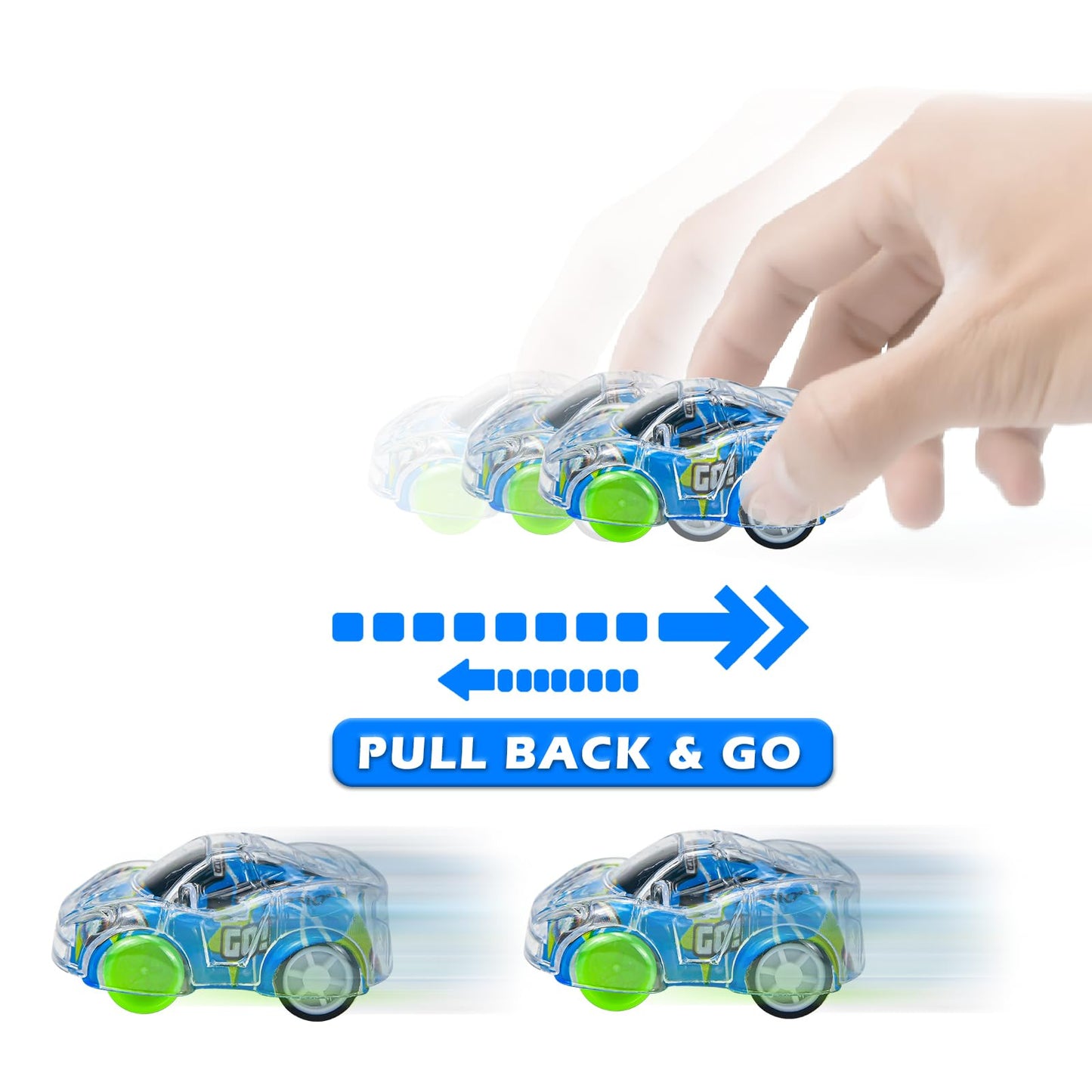 36Pcs Mini Pull Back Cars Set For Toddlers, Pull Back Racing Vehicles For Kids 2 Year Old, Bulk Toys Party Favours Treasure Box,