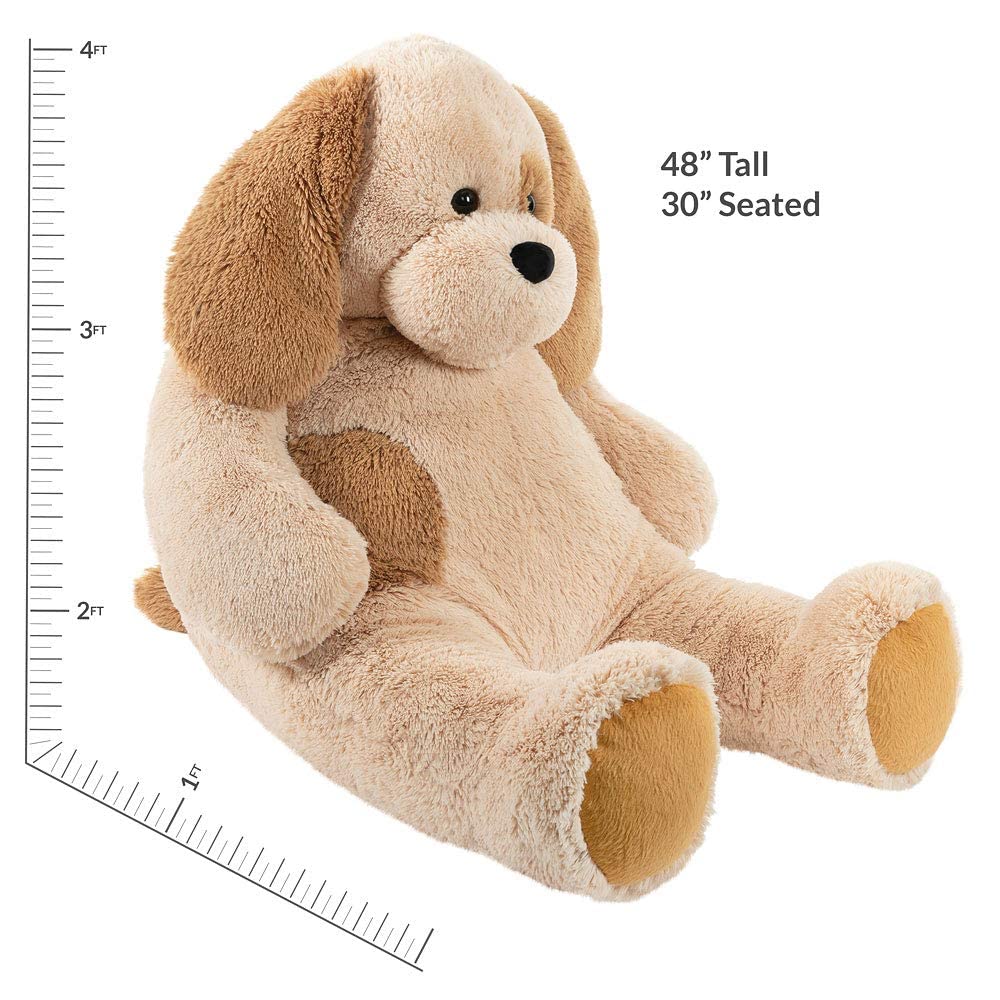 Vermont Teddy Bear Stuffed Dog - Large Stuffed Animals, 4 Foot, Cuddle, 48'', 4 Ft