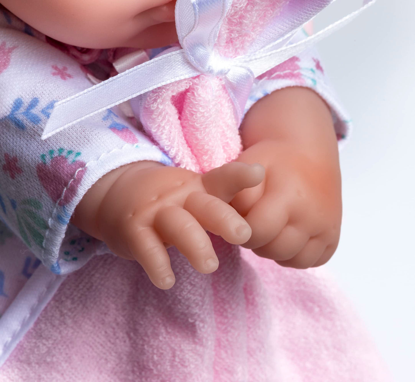 Jc Toys La Baby Caucasian 11-Inch Small Soft Body Baby Doll La Baby | Washable |Removable White & Pink Floral Outfit W/Hat, Pacifier & Blanket | For Children 12 Months +