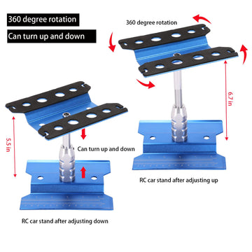 RC Car Repair Work Stand 532 PCS RC Repair Tool Screws Set Kit 360 Degree Rotation RC Repair Station Screwdrivers Screws Pallet
