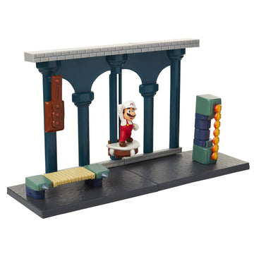 Nintendo Super Mario Lava Castle Deluxe Play Set, Includes: 2.5 Fire Mario Figure & Mechanical Features, Spinning Fireballs T