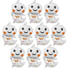 FEBSNOW Halloween Ghost Foil Balloons, 10 Pack 32 Inch Halloween Large Ghost Mylar Balloons for Halloween Birthday Boo Party Dec