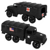TimMee Plastic Army Men Trucks - Black M34 Deuce and a Half Cargo Vehicles US Made