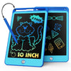 Tekfun 2 Pack Lcd Writing Tablet For Kids, 10 Inch Blue+Blue Doodle Board Drawing Board Reusable Drawing Tablet With Lanyard, Ed