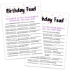 mature-themed Birthday Party Game Birthday Feud Birthday Game Cards mature-themed Birthday Party Game Fun Novelty Cards for Birthday Birthday Party Supplies Game Idea 5 * 7 inches