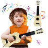 Blvochnnt Kids Toy Guitar - 6 String Mini 17" Brown Plastic Musical Instrument for Toddlers and Preschoolers