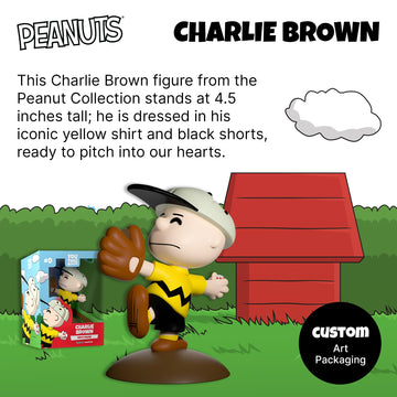 Youtooz Peanuts Charlie Brown 4.5'' Inch, Charlie Brown Vinyl Figure, Collectible Charlie Brown From Peanuts Peanuts Collection