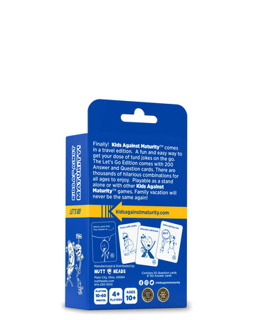 Kids Against Maturity: Card Game For Kids And Families, Super Fun Hilarious For Family Party Game Night, Let'S Go Edition