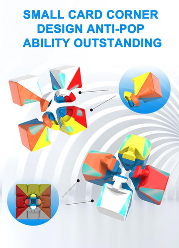 CFMOUR 3x3 Speed Cube - Stickerless Magic Puzzle, 55mm, Fast Smooth Turning, Ideal Brain Game for Kids & Adults