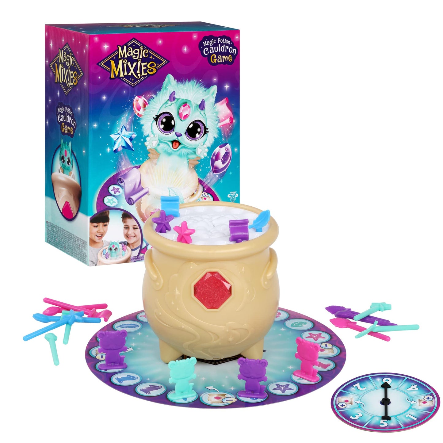 Magic Mixies Potion Game, Place The Magic Ingredients Into The Cauldron And Make The Mixie Pop Up To Win