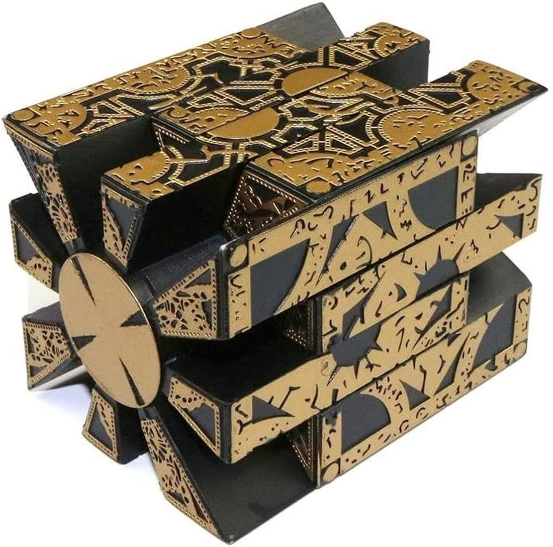 Suizu Detachable Hellraiser Puzzle Box, Hellraiser Puzzle Box Functional, Deformation Detachable Lock Puzzle Box. With Base (Standard)