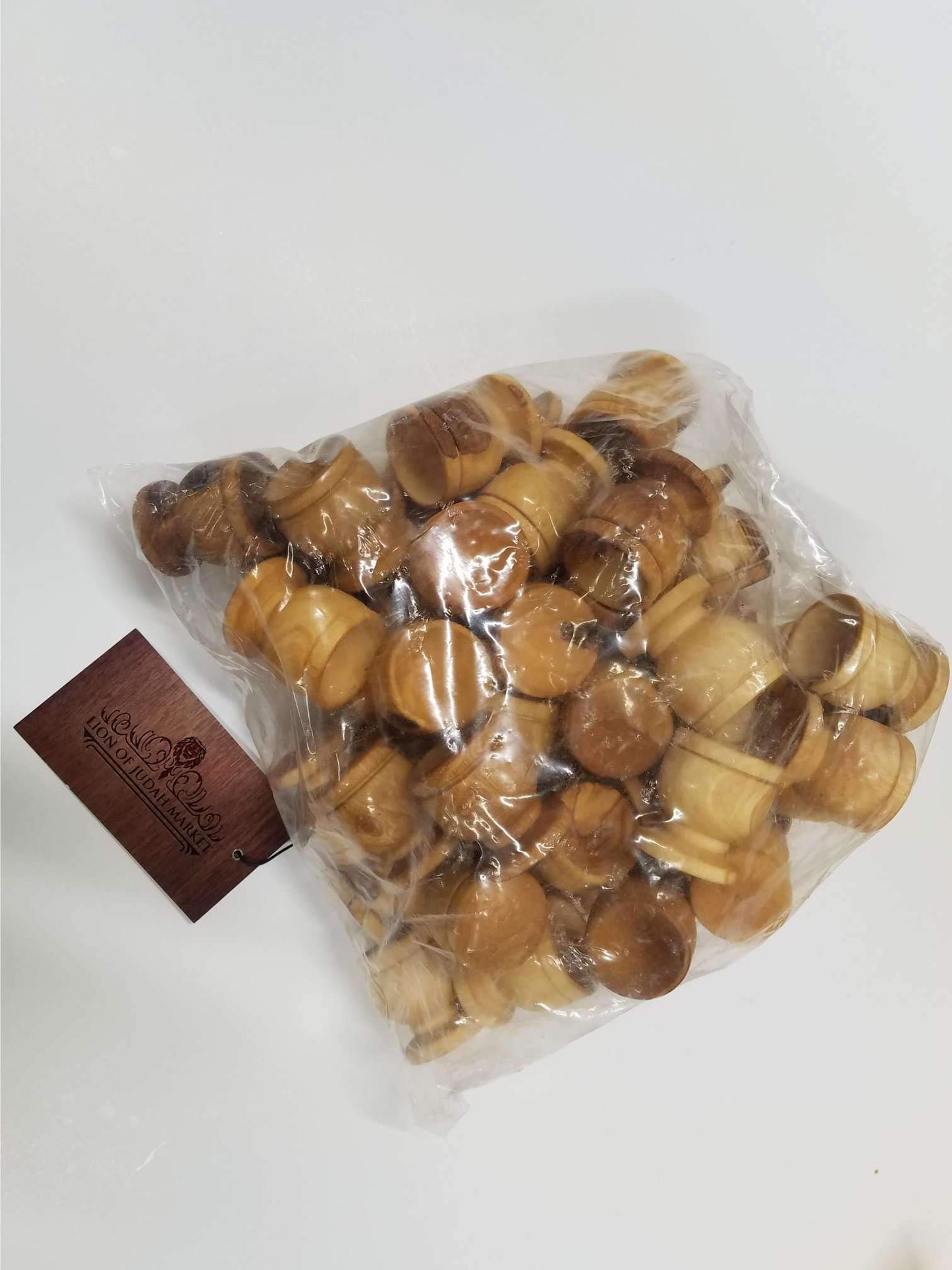 Fifty(50) Olive Wood Communion Cups 1.75'' From Bethlehem