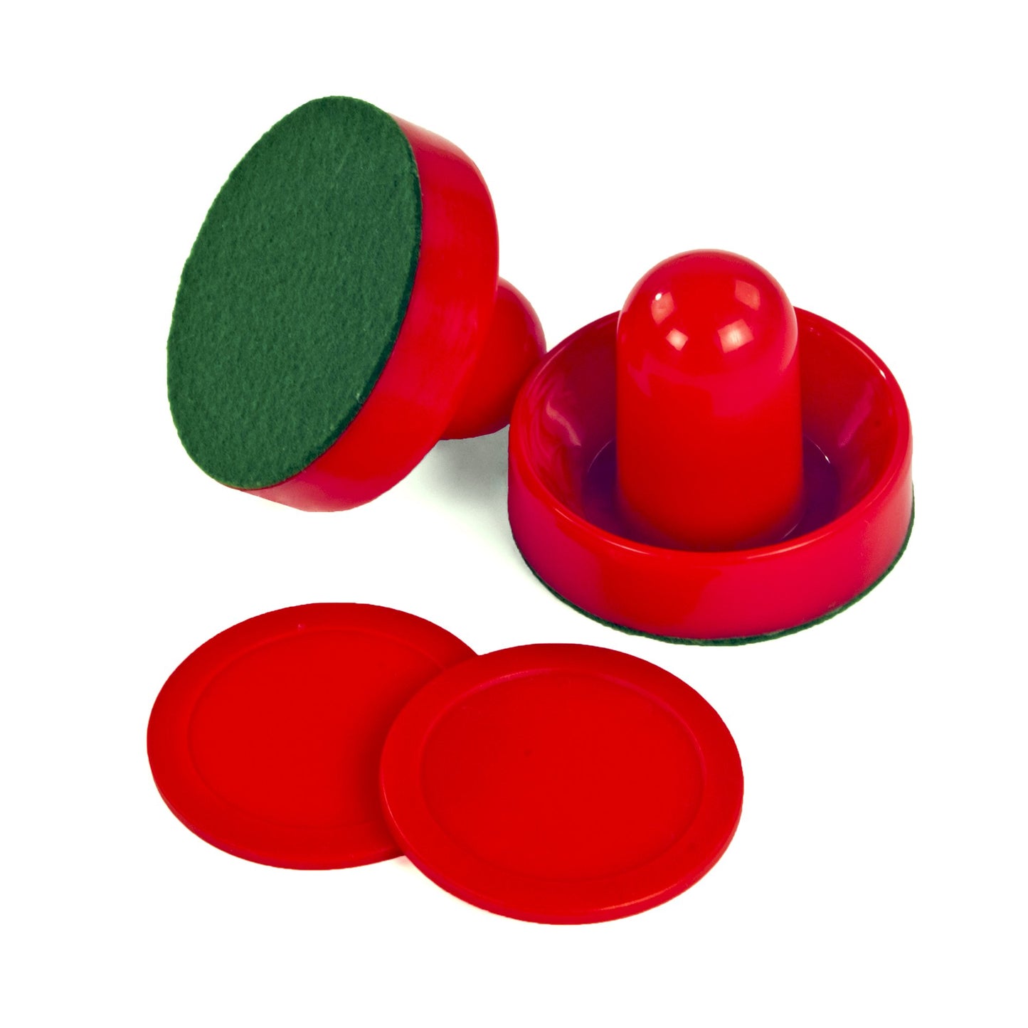 Hathaway 3-Inch Striker and 2.5-Inch Puck Air Hockey Set Red