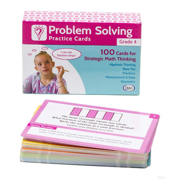 Didax Problem Solving Practice Cards, Grade 4