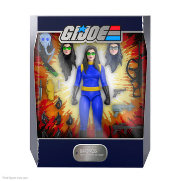 Super7 ULTIMATES! G.I. Joe Baroness - 7 G.I. Joe Action Figure with Accessories Classic Cartoon Collectibles and Retro Toys