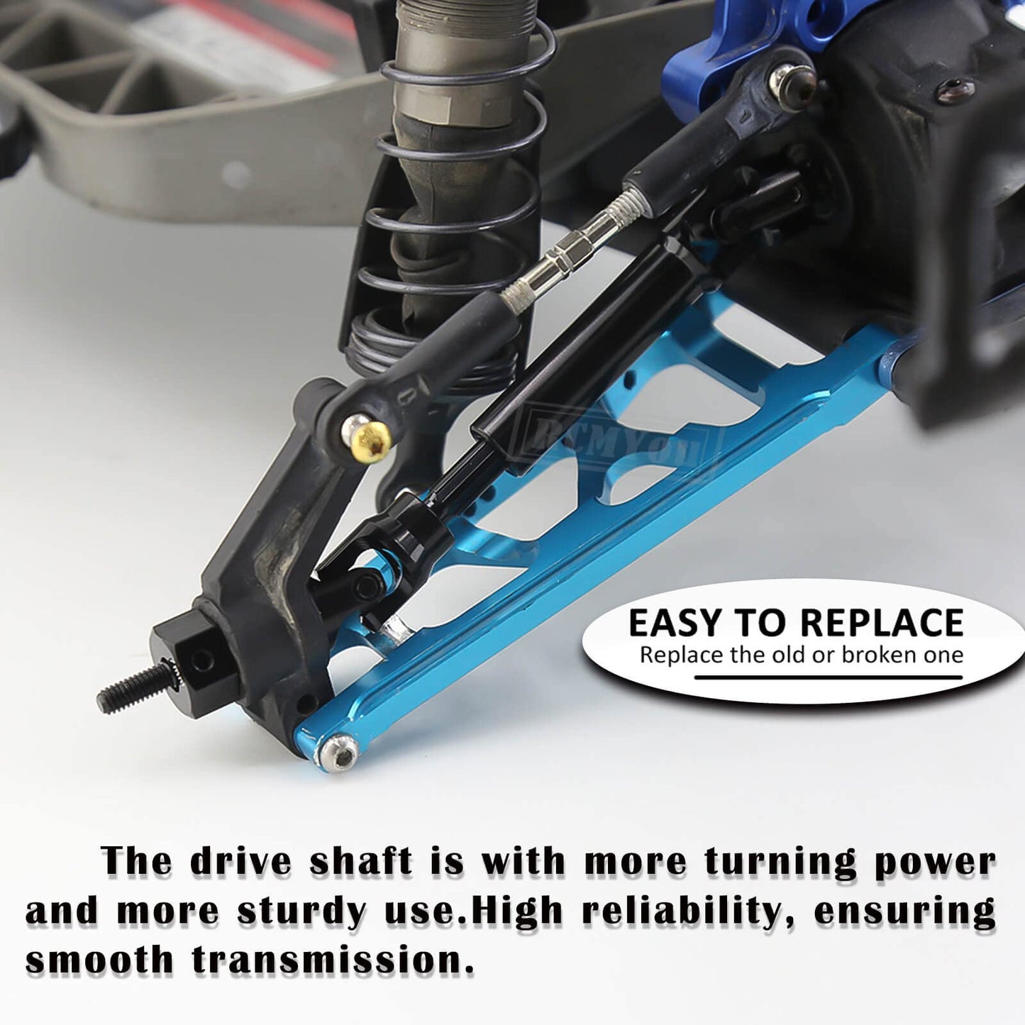 RCMYou Rear Drive Shaft CVD & Front Axles Upgrades Part for 1/10 Stampede VXL 2WD,Rustler VXL 2WD,Slash VXL 2WD,Hoss VXL 2WD, St