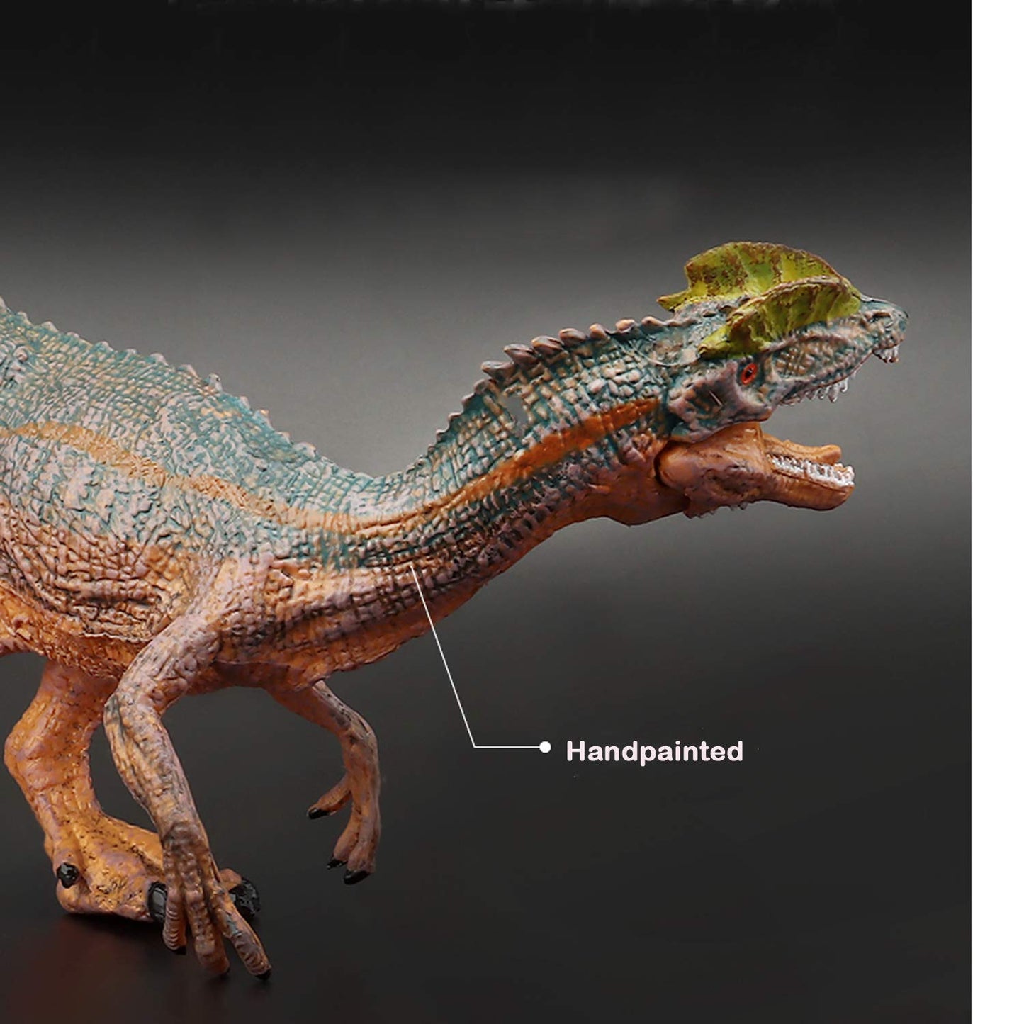 Gemini&Genius Dilophosaurus Dinosaur Toy, Realistic Action Figure, Gift, Stocking Stuffer, Birthday Cake Topper, Family Party Gifts, Room Decoration For Kids