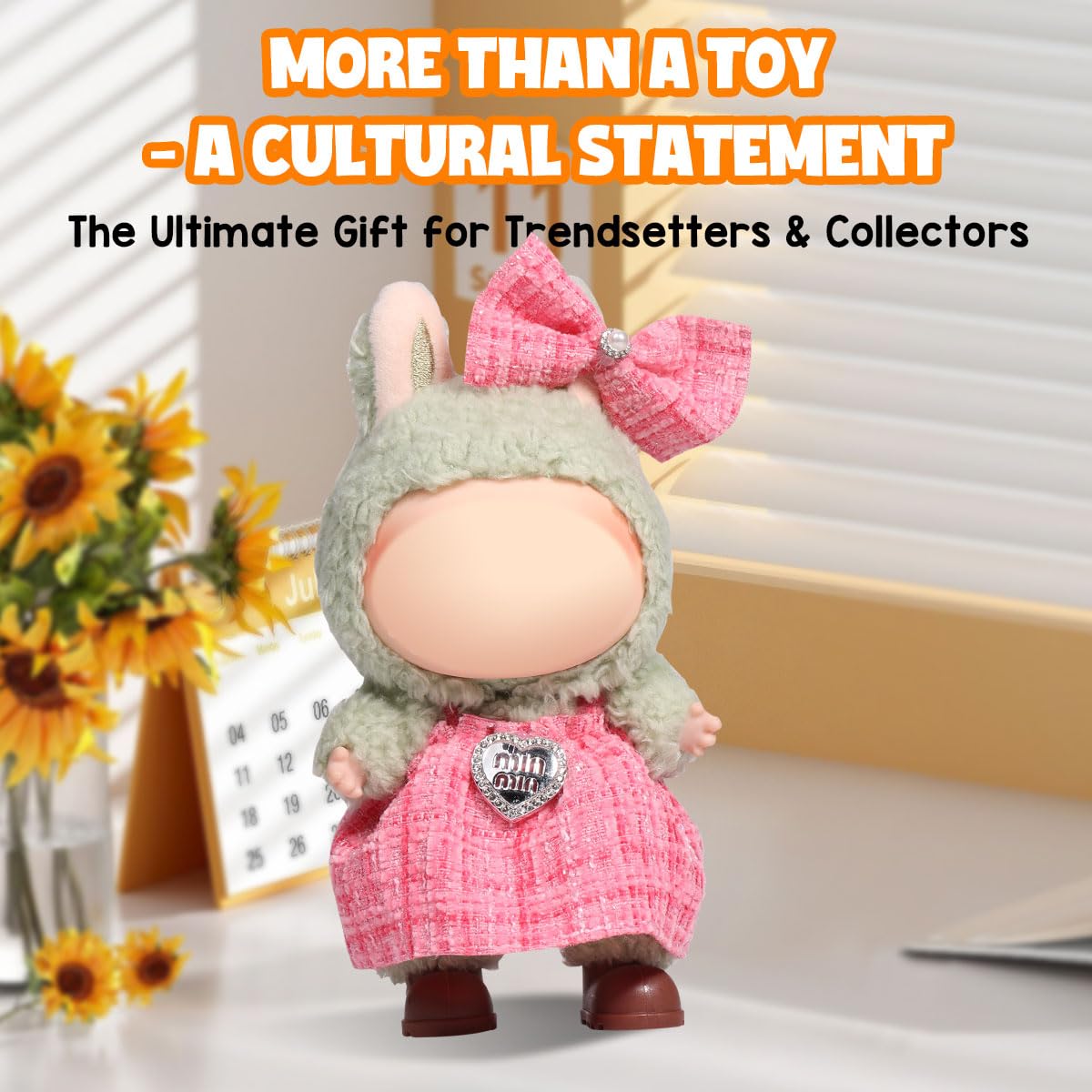 AICase for Labubu Clothes Designer/for Labubu Outfits Clothes Set for 17cm Lububu Doll 2 Piece Set enhanced elegant Chic Dress Clothing for LA BUBU Girls Stylish Doll Clothes Accessories (No Doll)