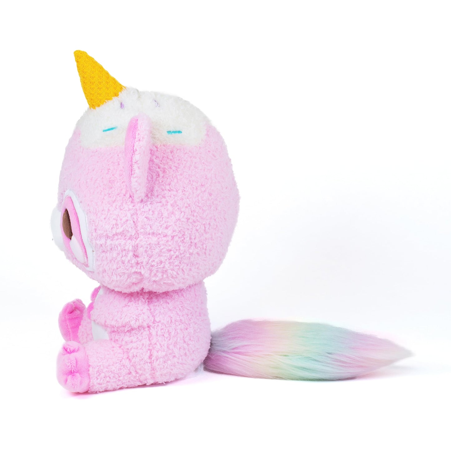 Cuddle Barn Plushgoals - Roxy The Kawaii Raccoon | Super Soft Cute Kawaii Racoon Ice Cream Cone Unicorn Horn Collectible Stuffed