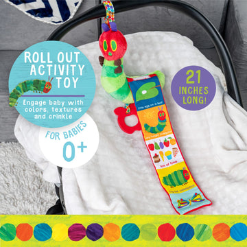 Kids Preferred World Of Eric Carle The Very Hungry Caterpillar Roll Out Activity Toy With Teether, Multicolor (55734)