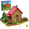 Stardew Farmhouse Building Toy, Video Game Farm Playset Building Set Compatible With Lego, 766 Pieces Diy Farm House Building Ki