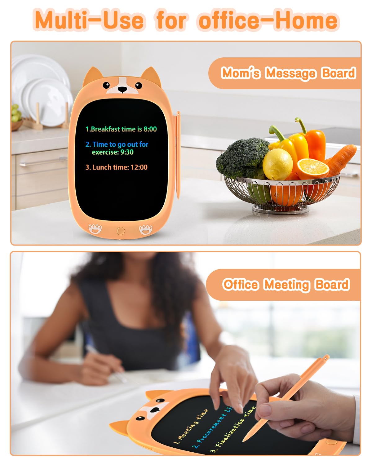 Toddler Kids Toys Gifts - 10 Inch Lcd Writing Tablet Kids Doodle Board, Colorful Drawing Tablet Pad, Kids Games Christmas Birthd
