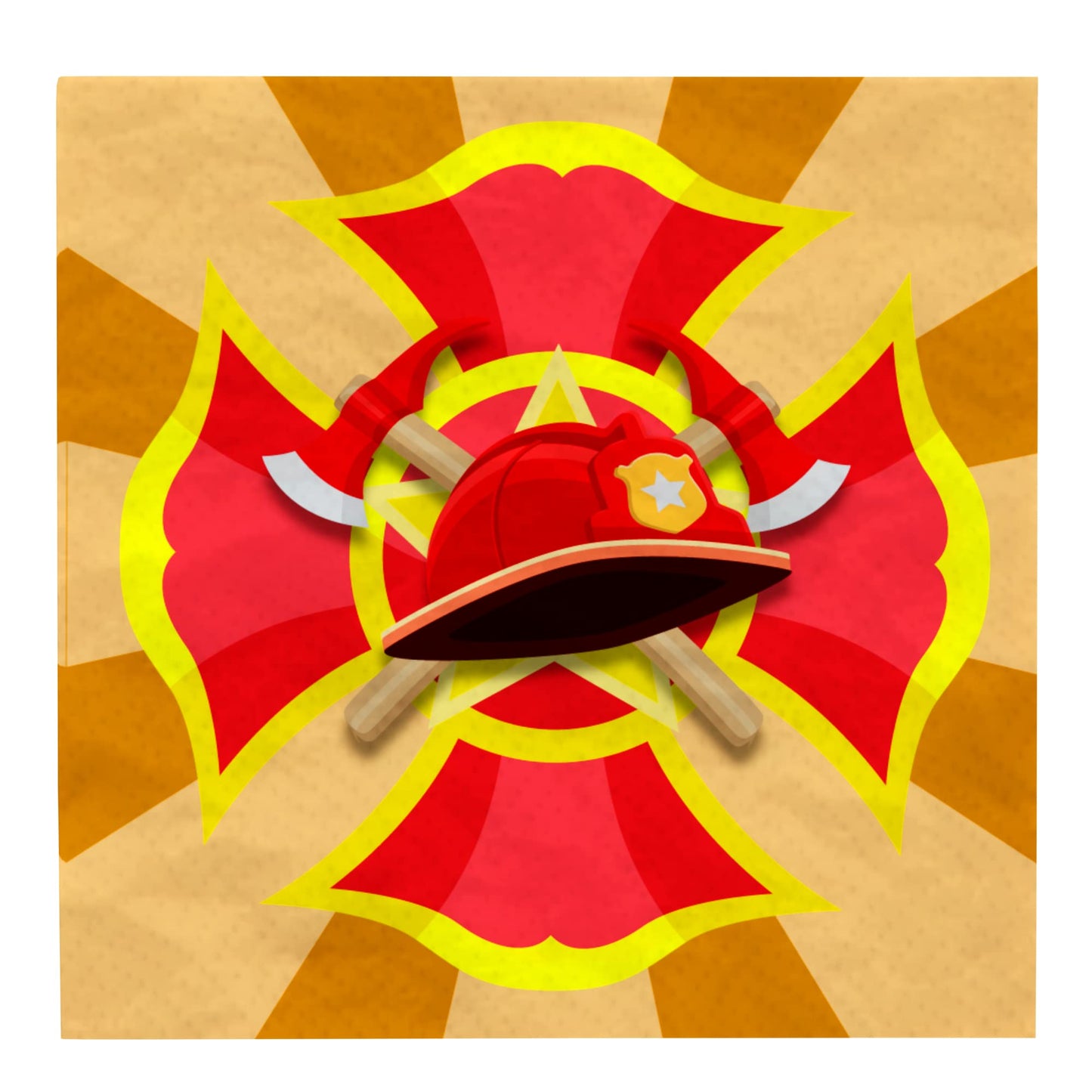 Blue Orchards Firefighter Value Party Supplies (64 Pieces For 20 Guests) - Fireman Party Plates And Napkin, Fire Truck Birthday, Boy Birthday Party Decorations, Firefighter Theme Party