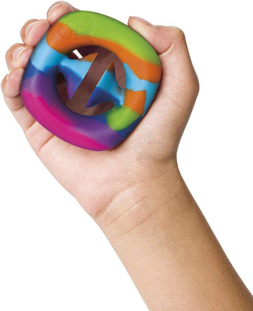 Toysmith Snapperz Rainbow Fidget Toy Squeeze Grab Snap Sensory Party Popper Noise Maker Stress Relief