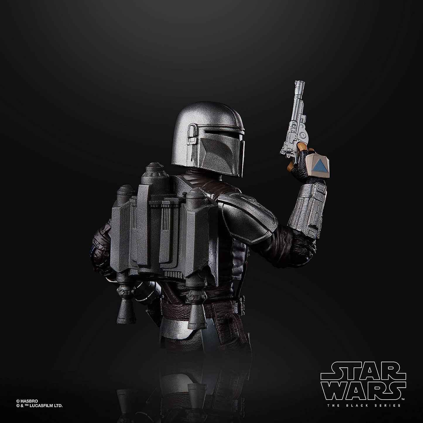 STAR WARS The Black Series Mandalorian 6-Inch Action Figure, Black, Model E9358, Collectible Toy for Kids Ages 4 and Up