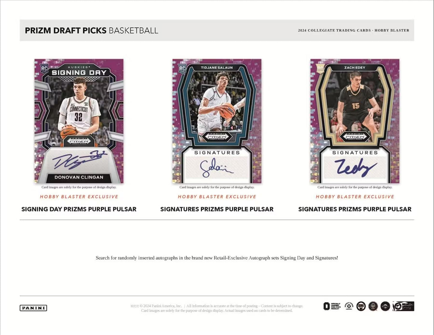 2024 Panini Prizm Collegiate Draft Picks Basketball Trading Card Hobby Blaster Box (Exclusive Green Wave Prizms)