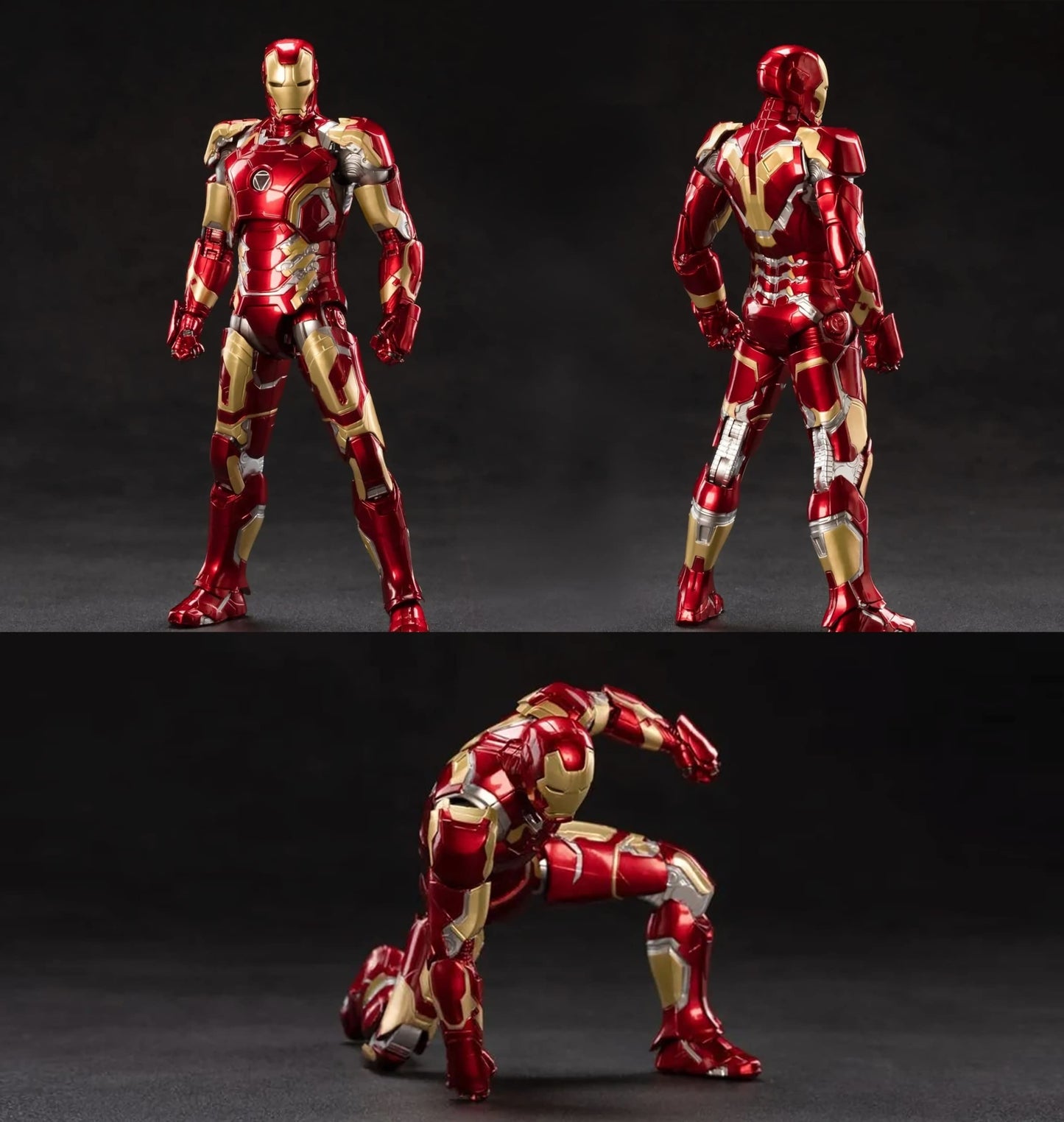 Ovonni Ironman Mk43 Action Figure,Exquisite Painting All Joints Movable 7 Inch Collectible Toy