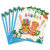 Wernnsai 50Pcs Hawaiian Luau Napkins - Tropical Tiki Themed Party Supplies Disposable Aloha Paper Napkins For Birthday Summer Pool Beach Party