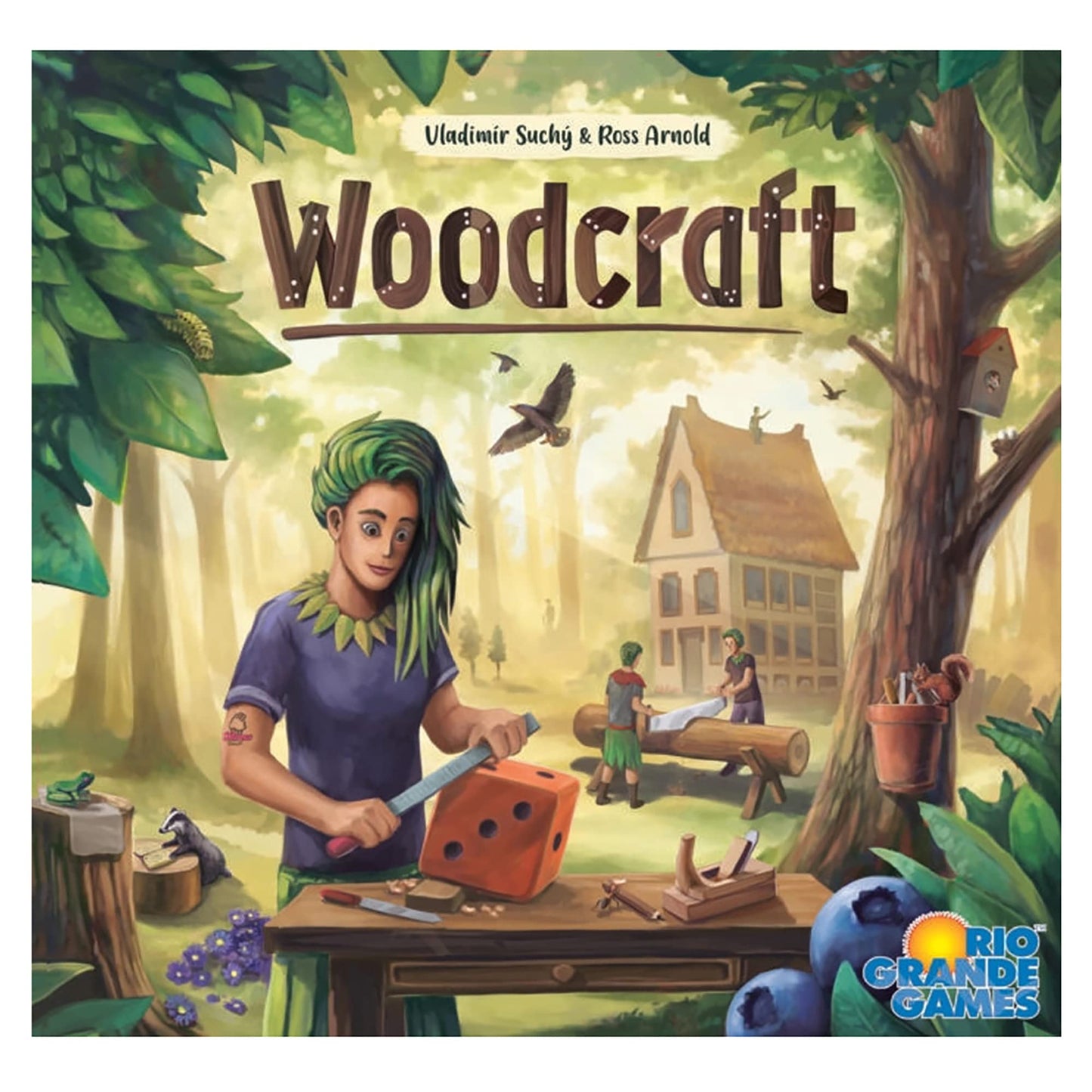 Rio Grande Games Woodcraft - Workshop Management Game, Economic Board Game, Builder Board Game, Rio Grande Games, For Ages 14 An