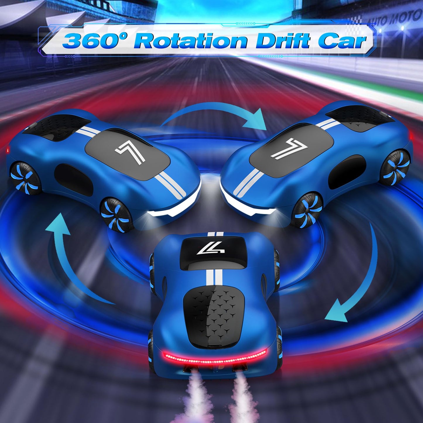 AEROQUEST Gesture Sensing Remote Control Car, Drift RC Stunt Car with Light Spray & Sound, 2.4GHz Hobby RC Cars Toy for Kids, 36