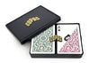 Copag 1546 Design Plastic Playing Cards, Bridge Size, Green/Burgundy, Standard Index, 1 Set, Model 10-B5997R
