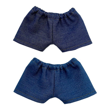 Niannyyhouse 10Cm 15Cm 20Cm Plush Doll Clothes Solid Pants Flip Over Jeans Soft Stuffed Plush Toy Dress Up Accessories (A2, 10Cm