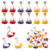 30Pcs Mini Resin Goose, 3 Color Tiny Small Resin Goose Miniature Decorations For Diy Summer Dollhouse Garden Bonsai Micro Landsc