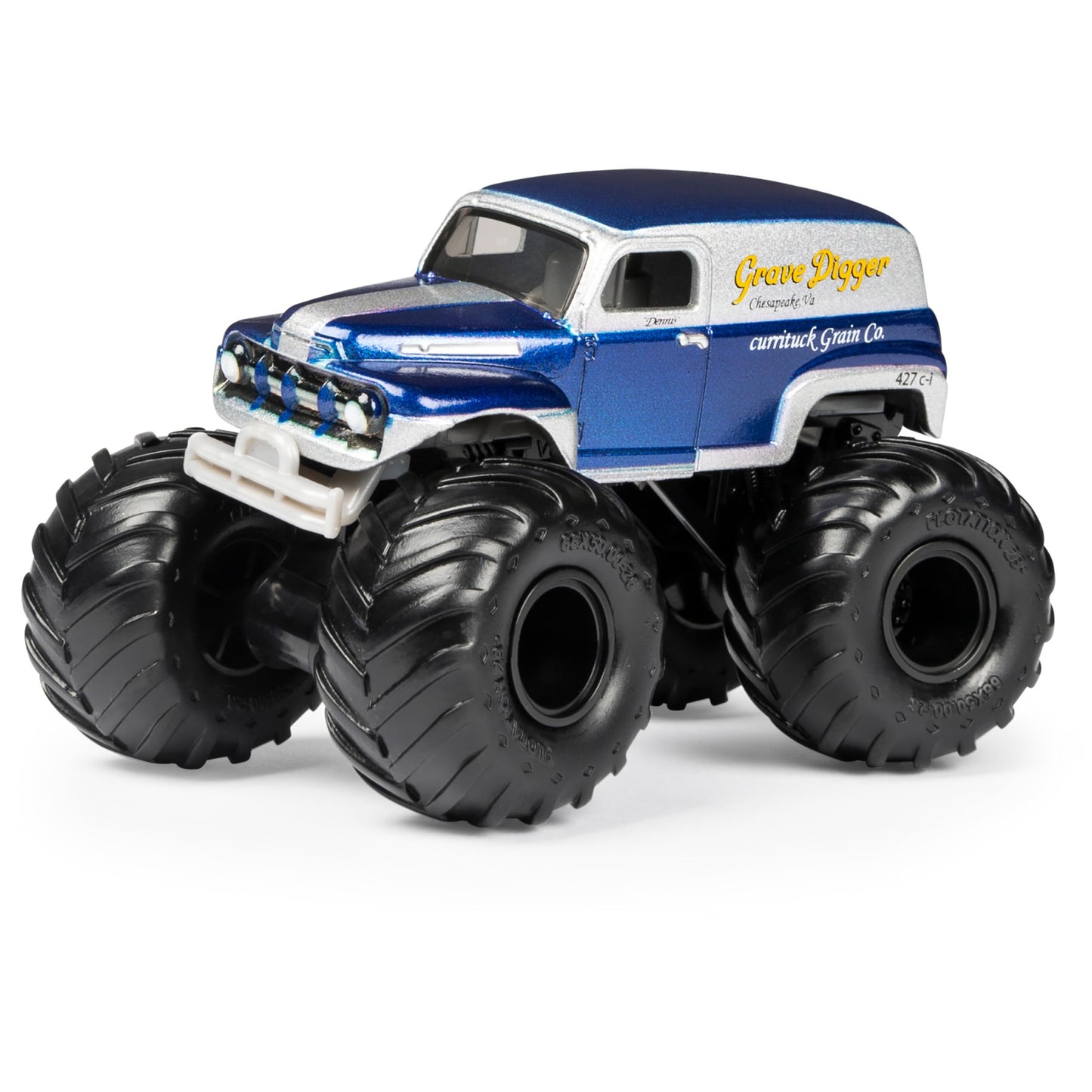 Monster Jam Grave Digger 5pc Value Pack - 1:64 Scale Retro Die-Cast Monster Truck Set with Chrome Rims & BKT Tires, Collectible Gift