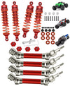 Rcarmumb CVD Drive Shaft & Shocks Upgrades Part for 1/10 Arrma Senton Granite 3s Blx&Mega550,Vortek 3s Blx,4pcs Front Rear Steel
