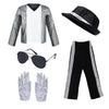 Actlati Dance Star Costume For Kids 80S 90S Pop Stage Halloween Cosplay Costume Set For Boy Hip Hop Role Play Kits 4-9 Years