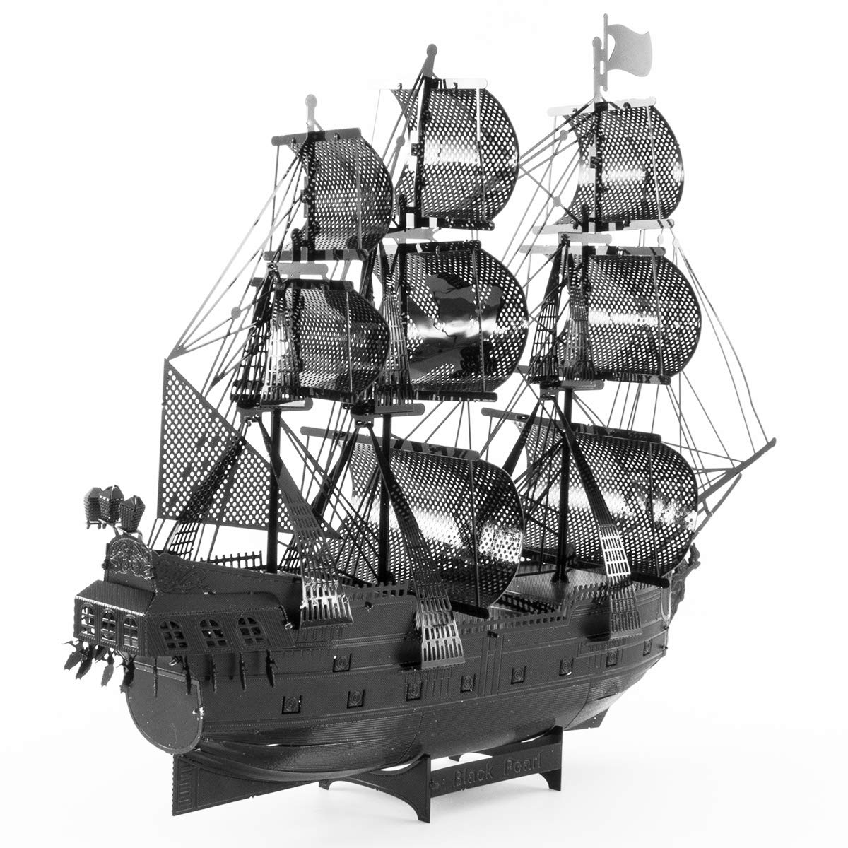 Metal Earth Puzzle 3D Black Pearl Ship Pirates Of The Caribbean Metal Puzzle Model Kits For Adults Moderate Level 14.61 X 4.45 X 11.43 Cm