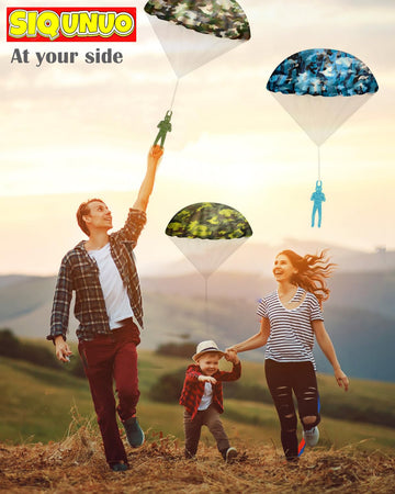 Siqunuo Army Parachute Toys For Kids, 6 Pack Tangle Free Outdoor Toys Parachute Men For Kids, Small Toys For Kids Ages 4-8 9 10